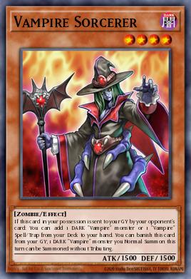 Vampire Sorcerer Yu-Gi-Oh card