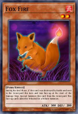 Fox Fire Yu-Gi-Oh card