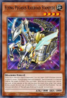 Flying Pegasus Railroad Stampede Yu-Gi-Oh card