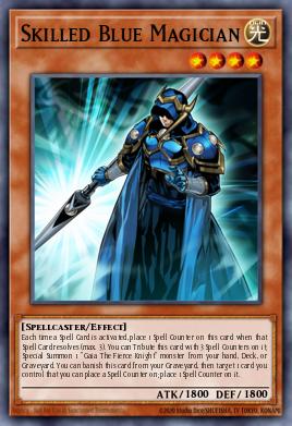 Skilled Blue Magician Yu-Gi-Oh card