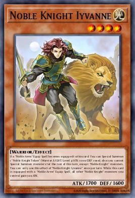 Noble Knight Iyvanne Yu-Gi-Oh card