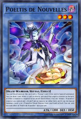 Poeltis de Nouvelles Yu-Gi-Oh card