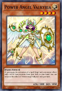 Power Angel Valkyria Yu-Gi-Oh card