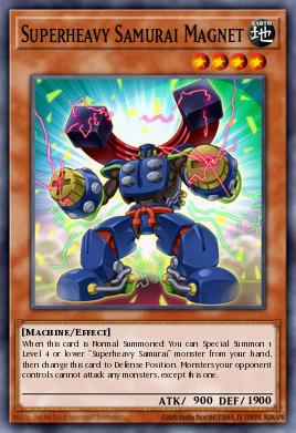 Superheavy Samurai Magnet Yu-Gi-Oh card