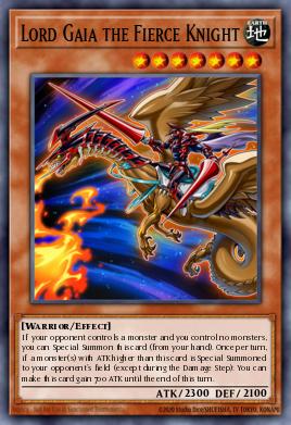 Lord Gaia the Fierce Knight Yu-Gi-Oh card