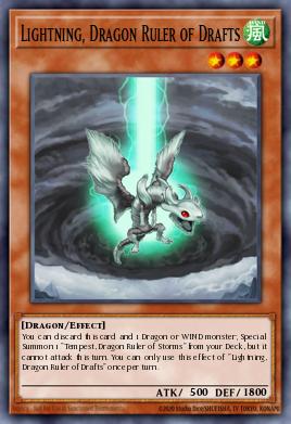 Lightning, Dragon Ruler of Drafts Yu-Gi-Oh card