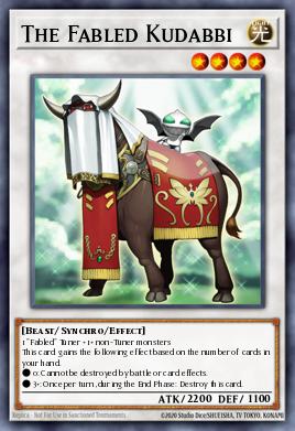 The Fabled Kudabbi Yu-Gi-Oh card