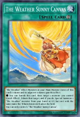 The Weather Sunny Canvas Yu-Gi-Oh card