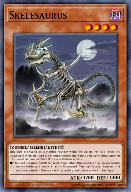 Skelesaurus Yu-Gi-Oh card