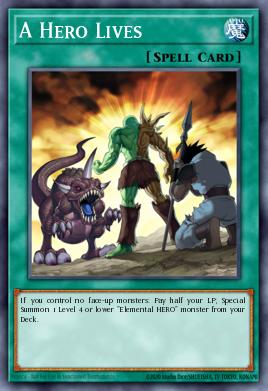 A Hero Lives Yu-Gi-Oh card