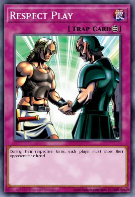 Respect Play Yu-Gi-Oh card