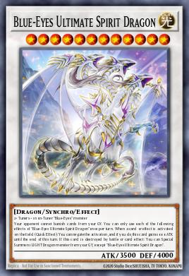 Blue-Eyes Ultimate Spirit Dragon Yu-Gi-Oh card