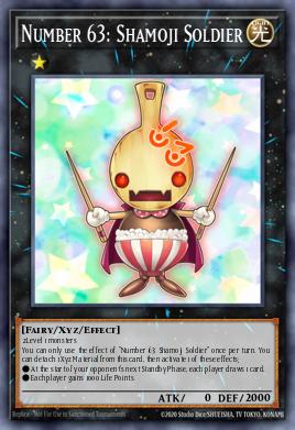 Number 63: Shamoji Soldier Yu-Gi-Oh card