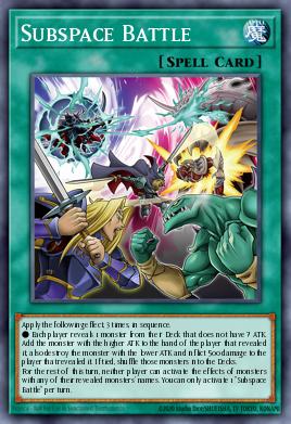 Subspace Battle Yu-Gi-Oh card