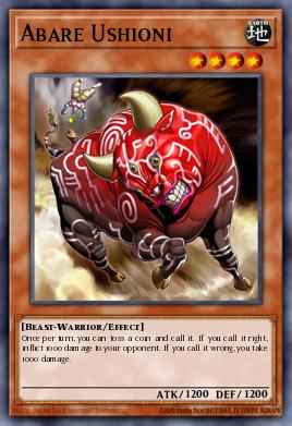 Abare Ushioni Yu-Gi-Oh card
