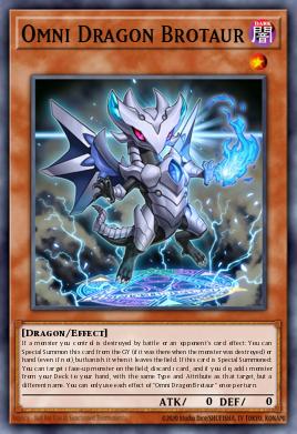 Omni Dragon Brotaur Yu-Gi-Oh card