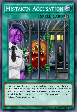 Mistaken Accusation Yu-Gi-Oh card