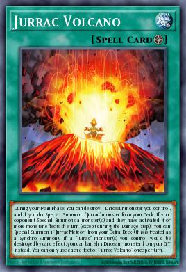 Jurrac Volcano Yu-Gi-Oh card