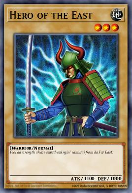 Hero of the East Yu-Gi-Oh card
