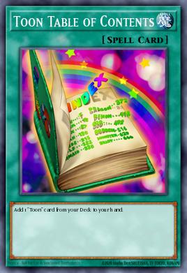 Toon Table of Contents Yu-Gi-Oh card