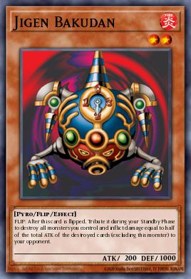 Jigen Bakudan Yu-Gi-Oh card