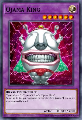 Ojama King Yu-Gi-Oh card
