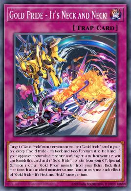 Gold Pride - It's Neck and Neck! Yu-Gi-Oh card