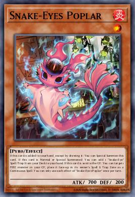 Snake-Eyes Poplar Yu-Gi-Oh card