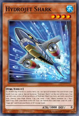 Hydrojet Shark Yu-Gi-Oh card