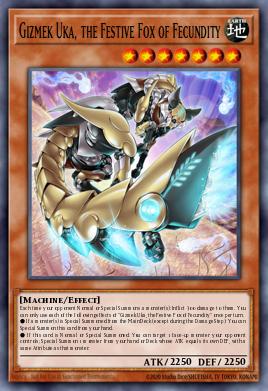 Gizmek Uka, the Festive Fox of Fecundity Yu-Gi-Oh card