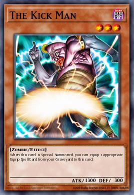 The Kick Man Yu-Gi-Oh card