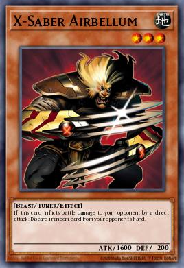 X-Saber Airbellum Yu-Gi-Oh card