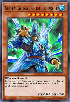 General Grunard of the Ice Barrier Yu-Gi-Oh card