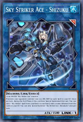 Sky Striker Ace - Shizuku Yu-Gi-Oh card