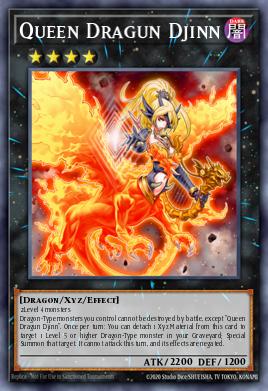 Queen Dragun Djinn Yu-Gi-Oh card