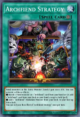 Archfiend Strategy Yu-Gi-Oh card