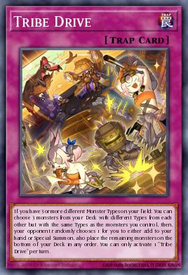 Tribe Drive Yu-Gi-Oh card