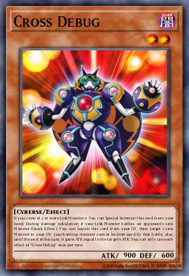 Cross Debug Yu-Gi-Oh card