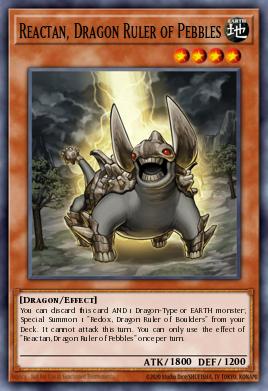 Reactan, Dragon Ruler of Pebbles Yu-Gi-Oh card