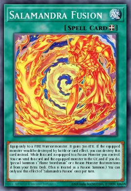 Salamandra Fusion Yu-Gi-Oh card