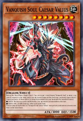 Vanquish Soul Caesar Valius Yu-Gi-Oh card