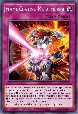 Flame Coating Metalmorph Yu-Gi-Oh card