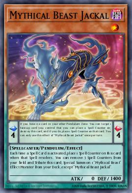Mythical Beast Jackal Yu-Gi-Oh card