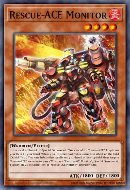 Rescue-ACE Monitor Yu-Gi-Oh card