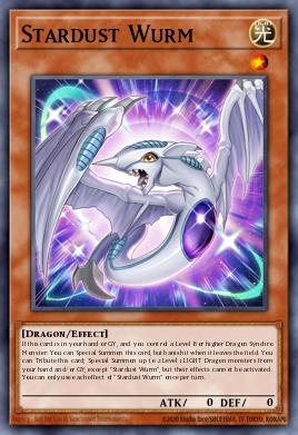 Stardust Wurm Yu-Gi-Oh card