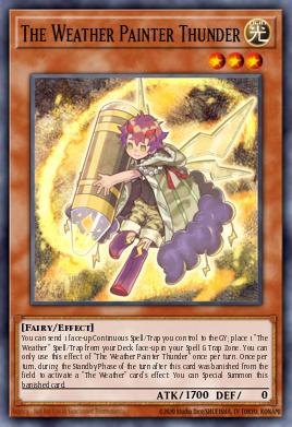 The Weather Painter Thunder Yu-Gi-Oh card