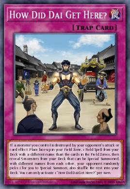 How Did Dai Get Here? Yu-Gi-Oh card