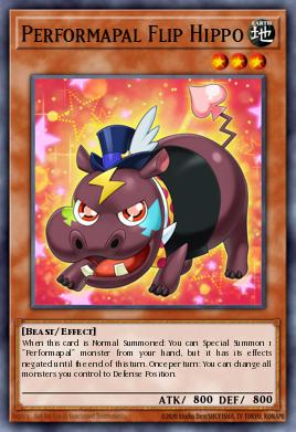 Performapal Flip Hippo Yu-Gi-Oh card