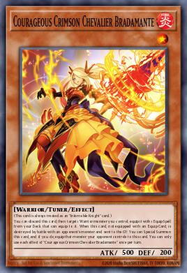 Courageous Crimson Chevalier Bradamante Yu-Gi-Oh card