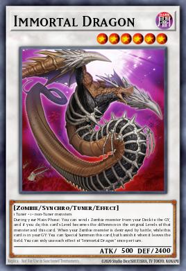 Immortal Dragon Yu-Gi-Oh card